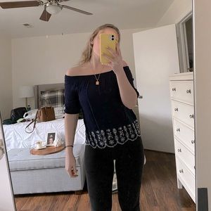 Off the shoulder top